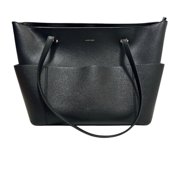 Anne Klein Women's Large Black Tote Shoulder Bag - Picture 1 of 16